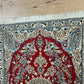 Orientteppich handgeknüpft Nain 127x84 cm Korkwolle Seide