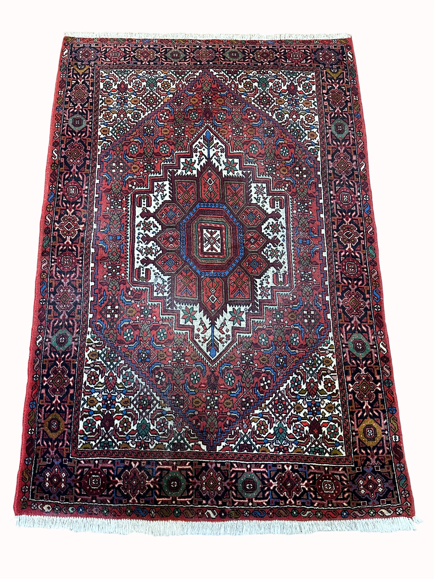 Orientteppich handgeknüpft Bidjar 153 x 100 cm