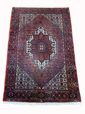 Orientteppich handgeknüpft Bidjar 153 x 100 cm