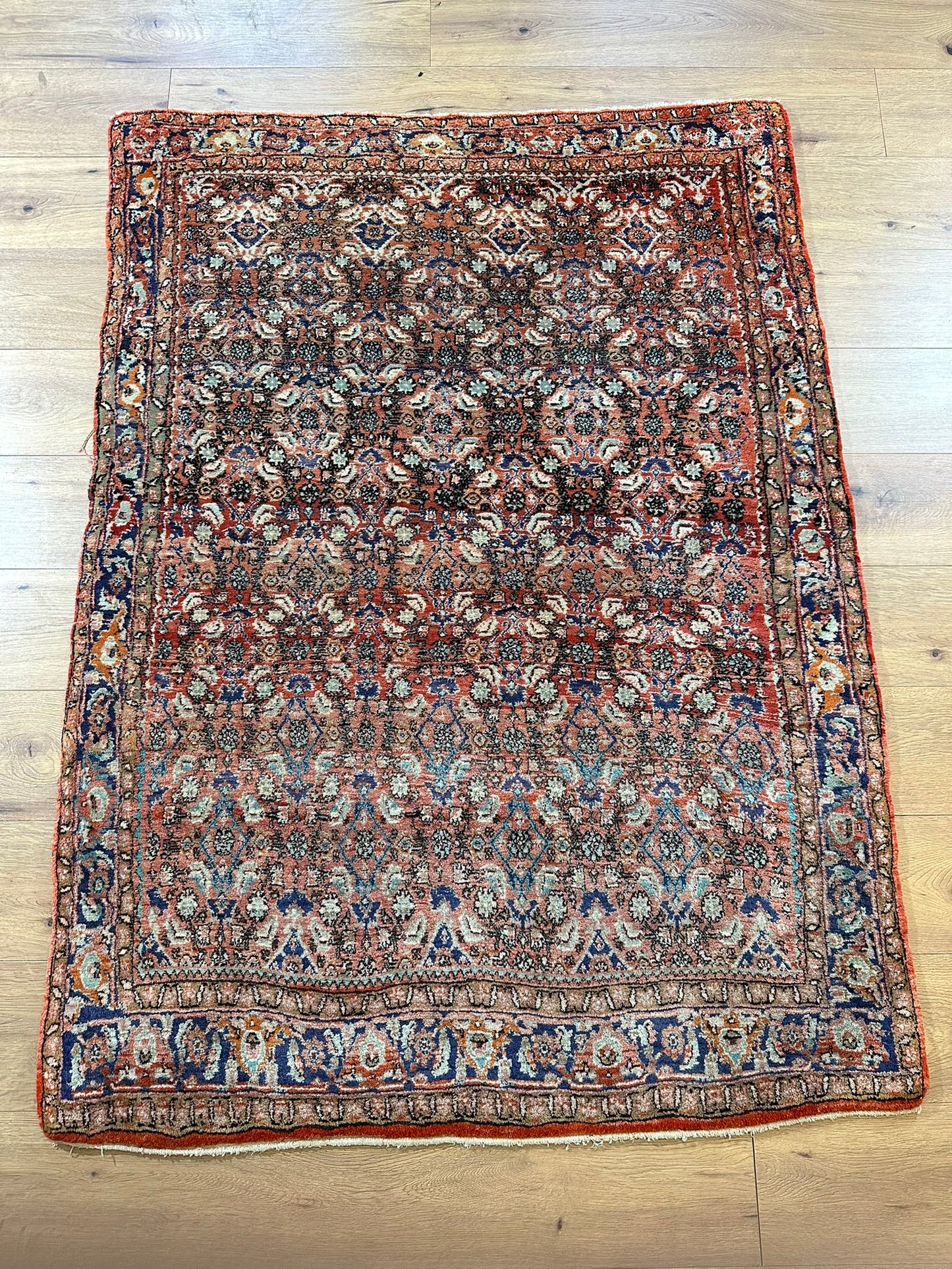Orientteppich handgeknüpft Bidjar 167x123 cm wolle