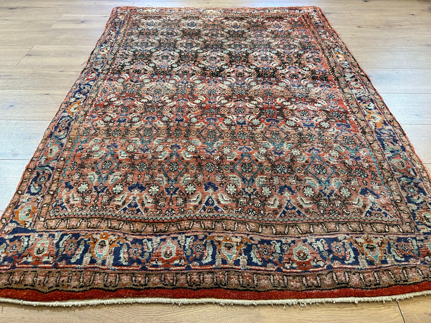 Orientteppich handgeknüpft Bidjar 167x123 cm wolle