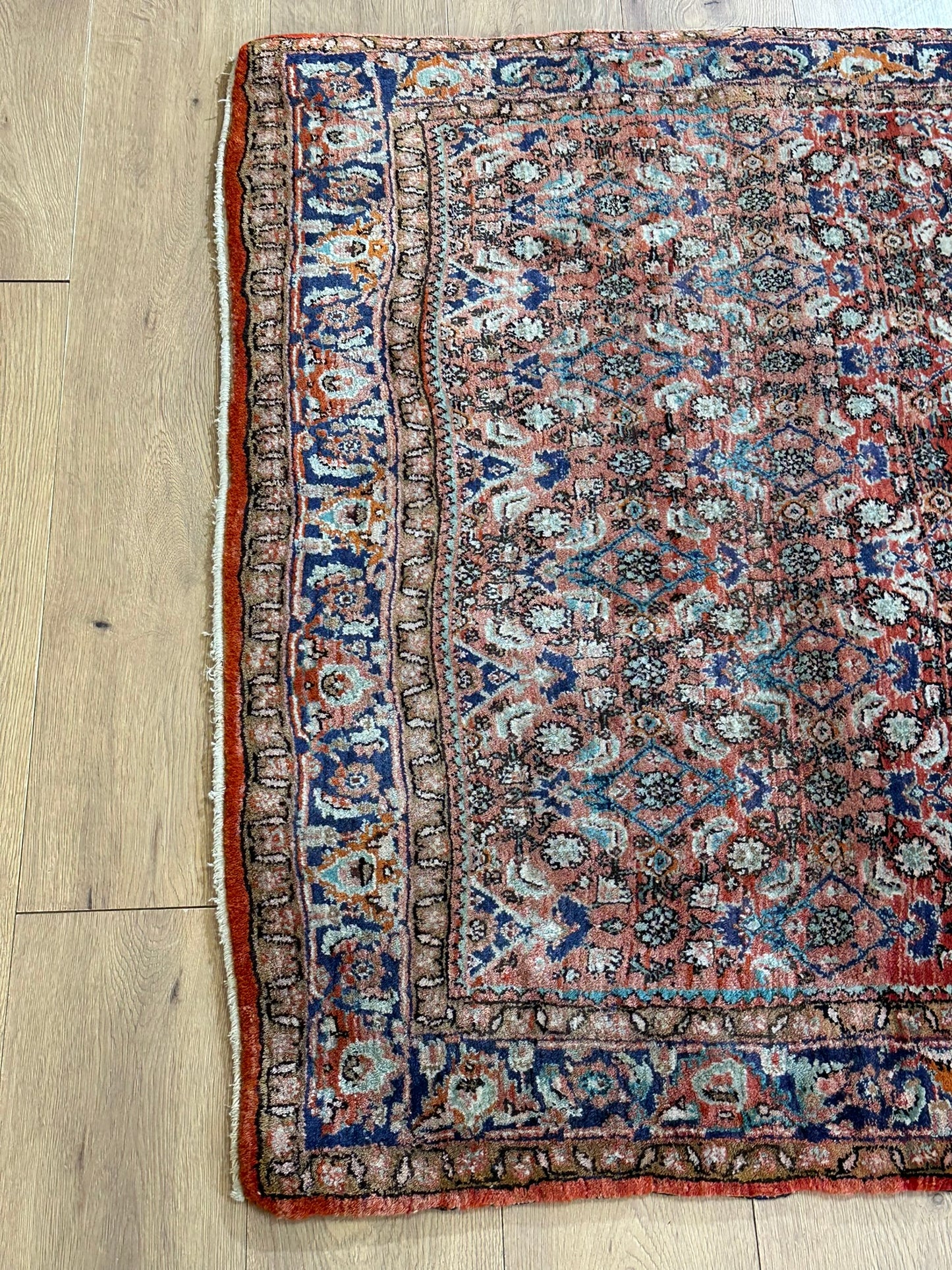 Orientteppich handgeknüpft Bidjar 167x123 cm wolle