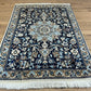 Orientteppich handgeknüpft Nain 167x123 cm Korkwolle Seide