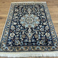 Orientteppich handgeknüpft Nain 167x123 cm Korkwolle Seide