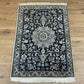 Orientteppich handgeknüpft Nain 167x123 cm Korkwolle Seide