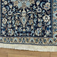 Orientteppich handgeknüpft Nain 167x123 cm Korkwolle Seide