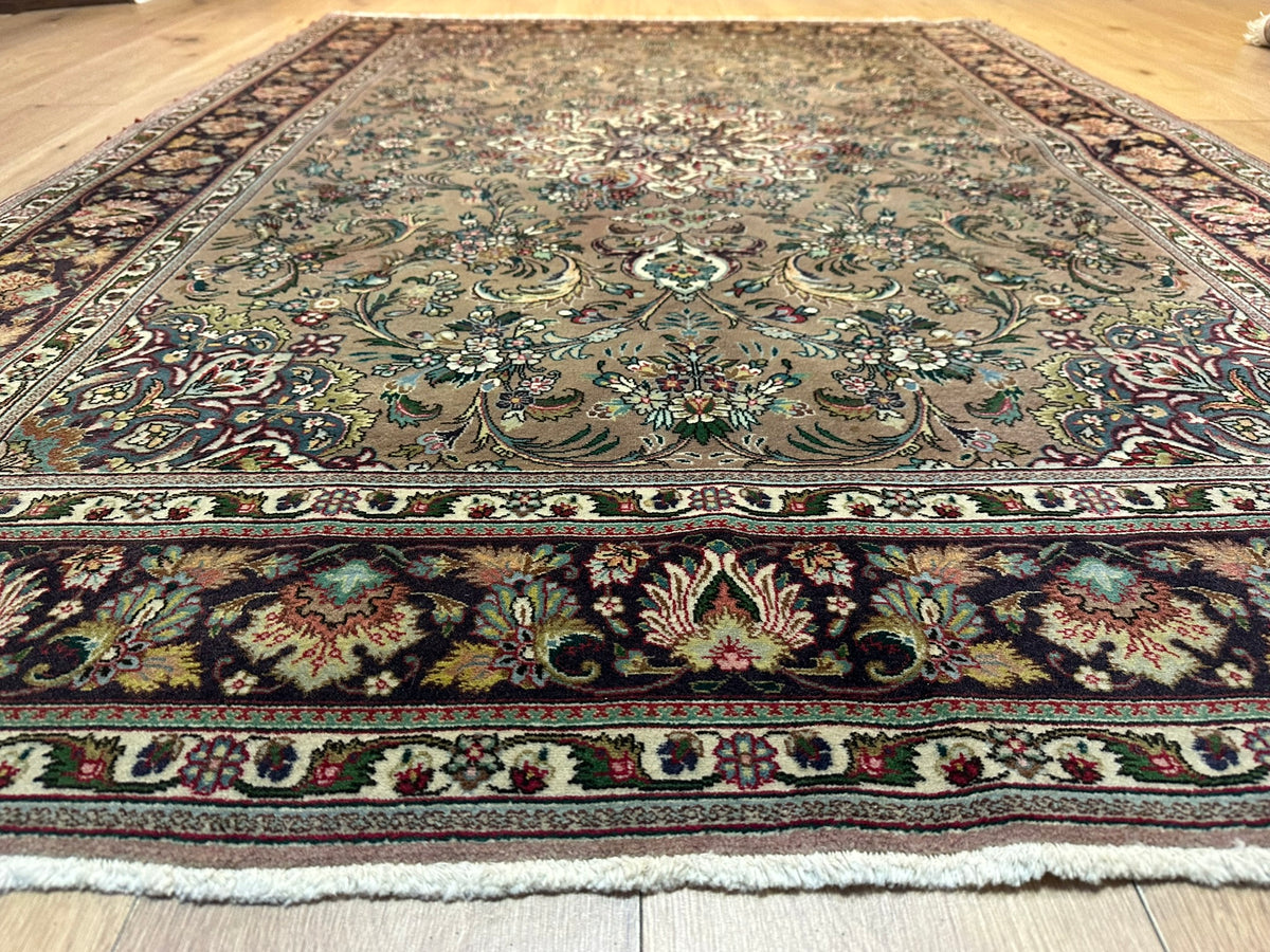 Orientteppich handgeknüpft Täbriz 200x146 cm