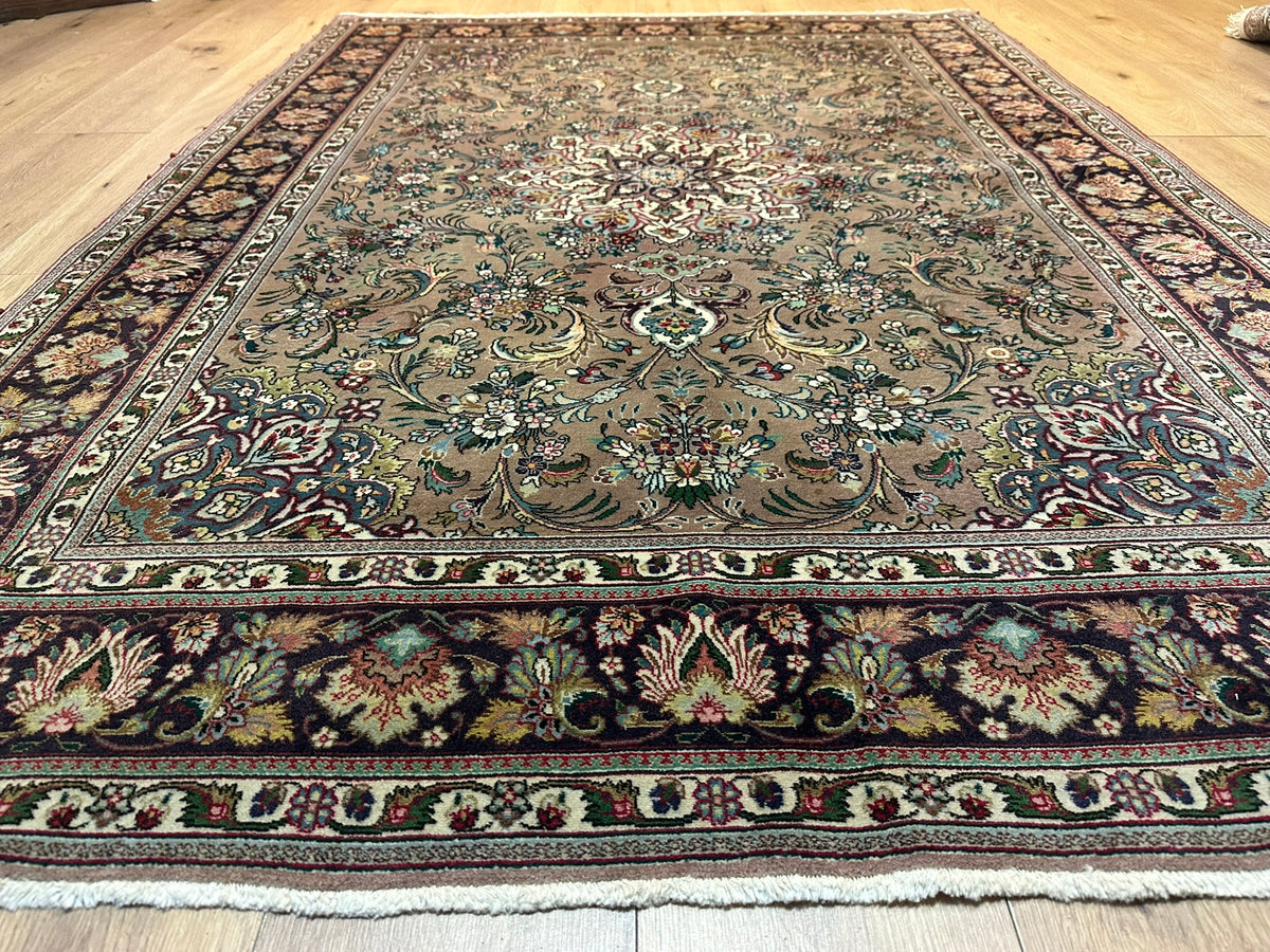 Orientteppich handgeknüpft Täbriz 200x146 cm