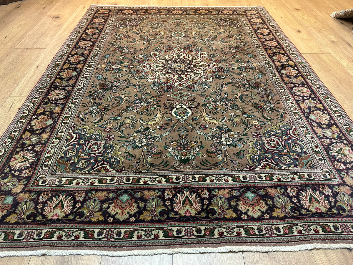 Orientteppich handgeknüpft Täbriz 200x146 cm