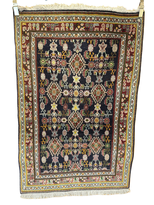 Orientteppich handgeknüpft Gaschgai 150x100 cm Wolle
