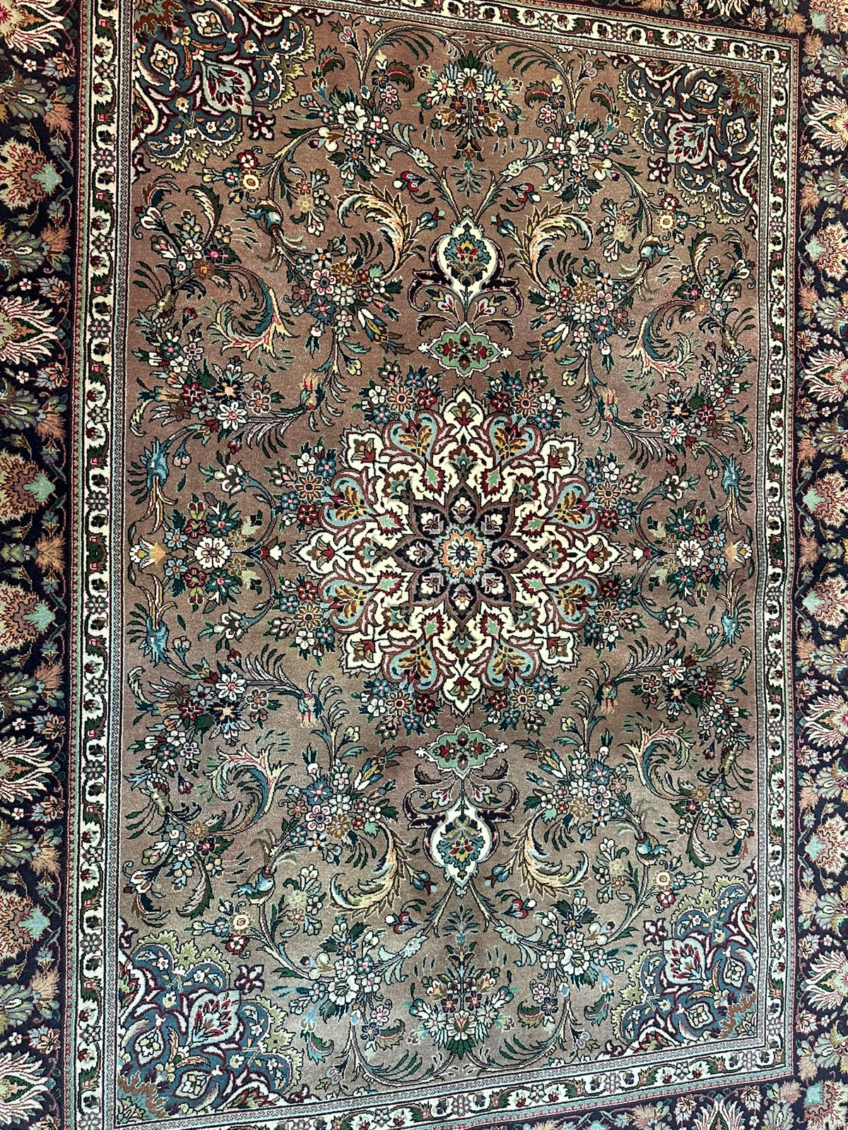 Orientteppich handgeknüpft Täbriz 200x146 cm