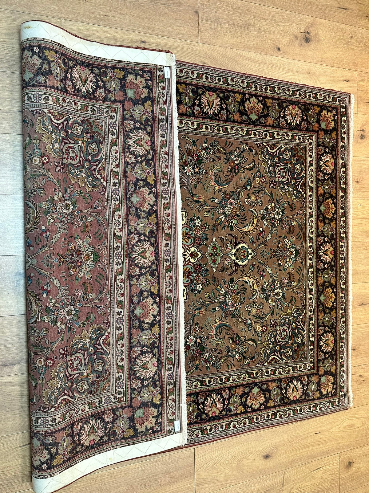 Orientteppich handgeknüpft Täbriz 200x146 cm
