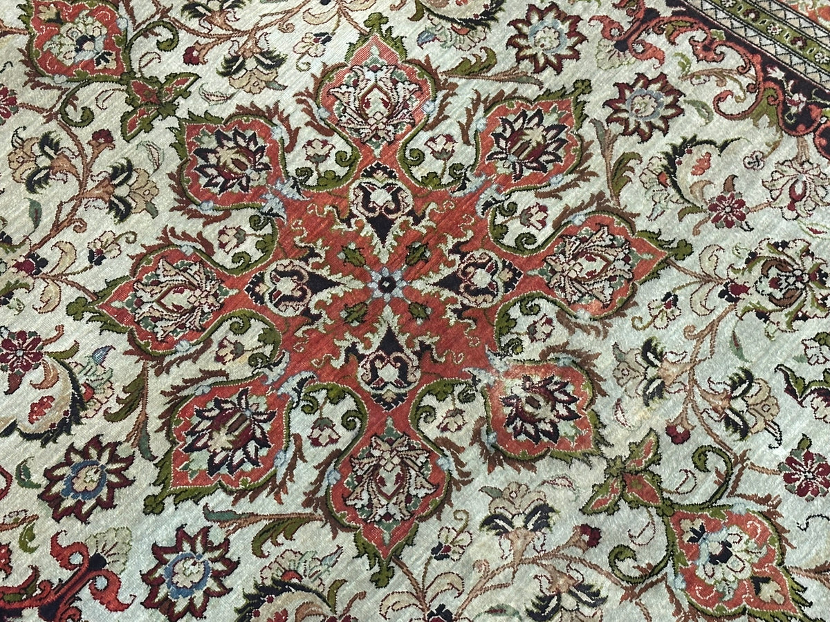 Orientteppich handgeknüpft Ghom Seide 157x105 cm
