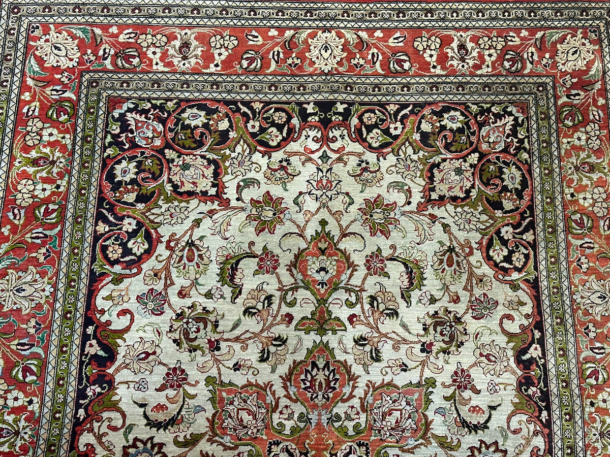 Orientteppich handgeknüpft Ghom Seide 157x105 cm