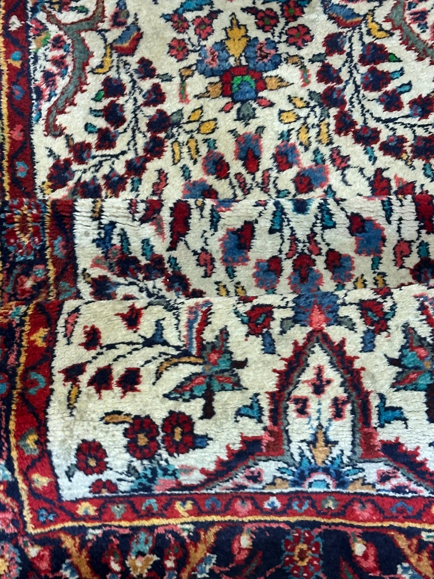 Orientteppich handgeknüpft Sarough Louvre 246x80 cm