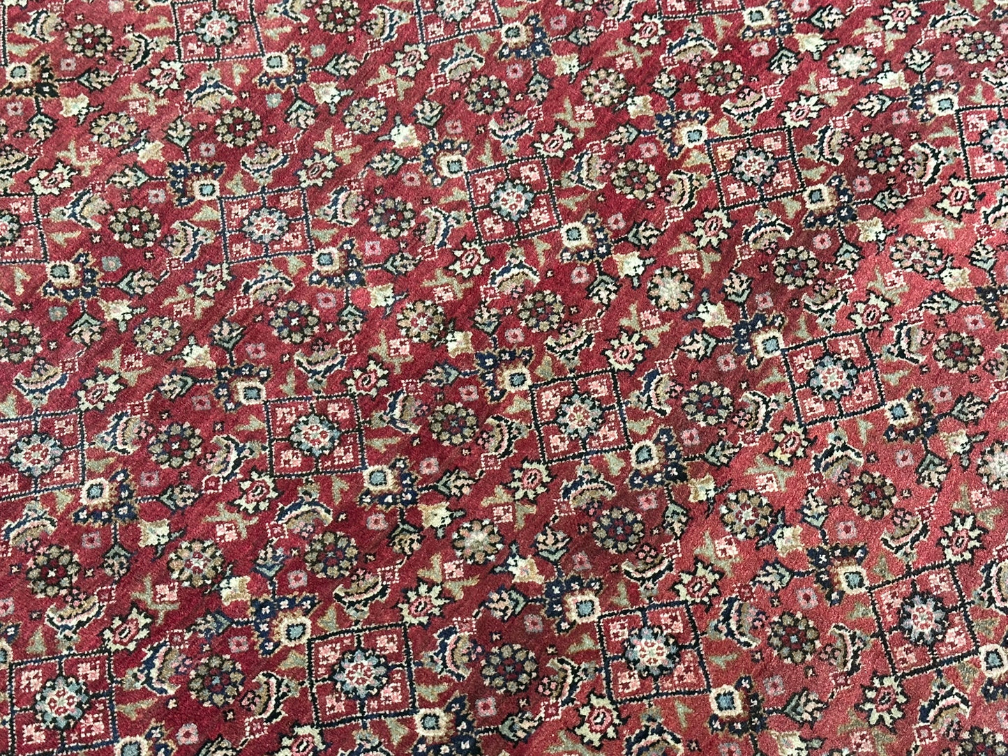 Orientteppich handgeknüpft Bidjar 160x113 cm Korkwolle