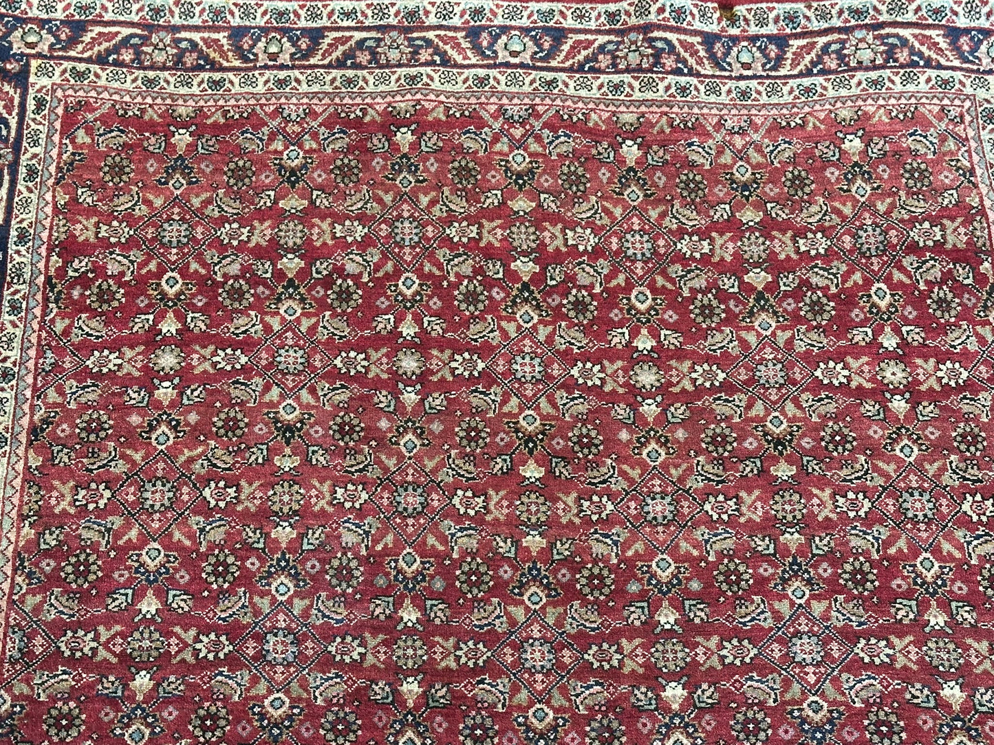Orientteppich handgeknüpft Bidjar 160x113 cm Korkwolle