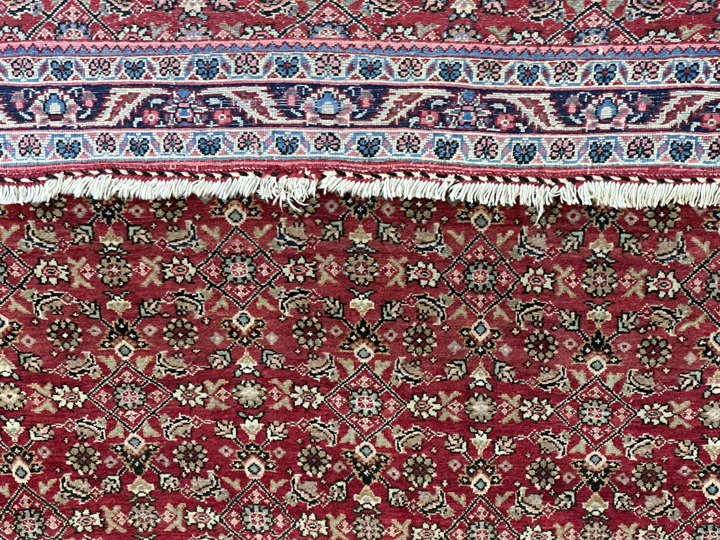 Orientteppich handgeknüpft Bidjar 160x113 cm Korkwolle