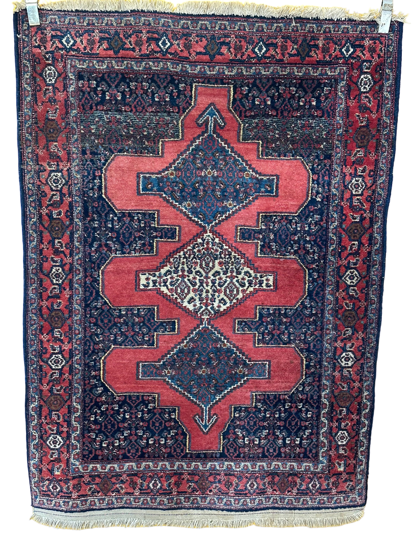 Orientteppich handgeknüpft Senneh Bidjar 158x112 cm