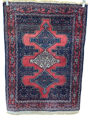 Orientteppich handgeknüpft Senneh Bidjar 158x112 cm