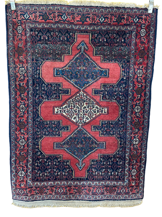 Orientteppich handgeknüpft Senneh Bidjar 158x112 cm