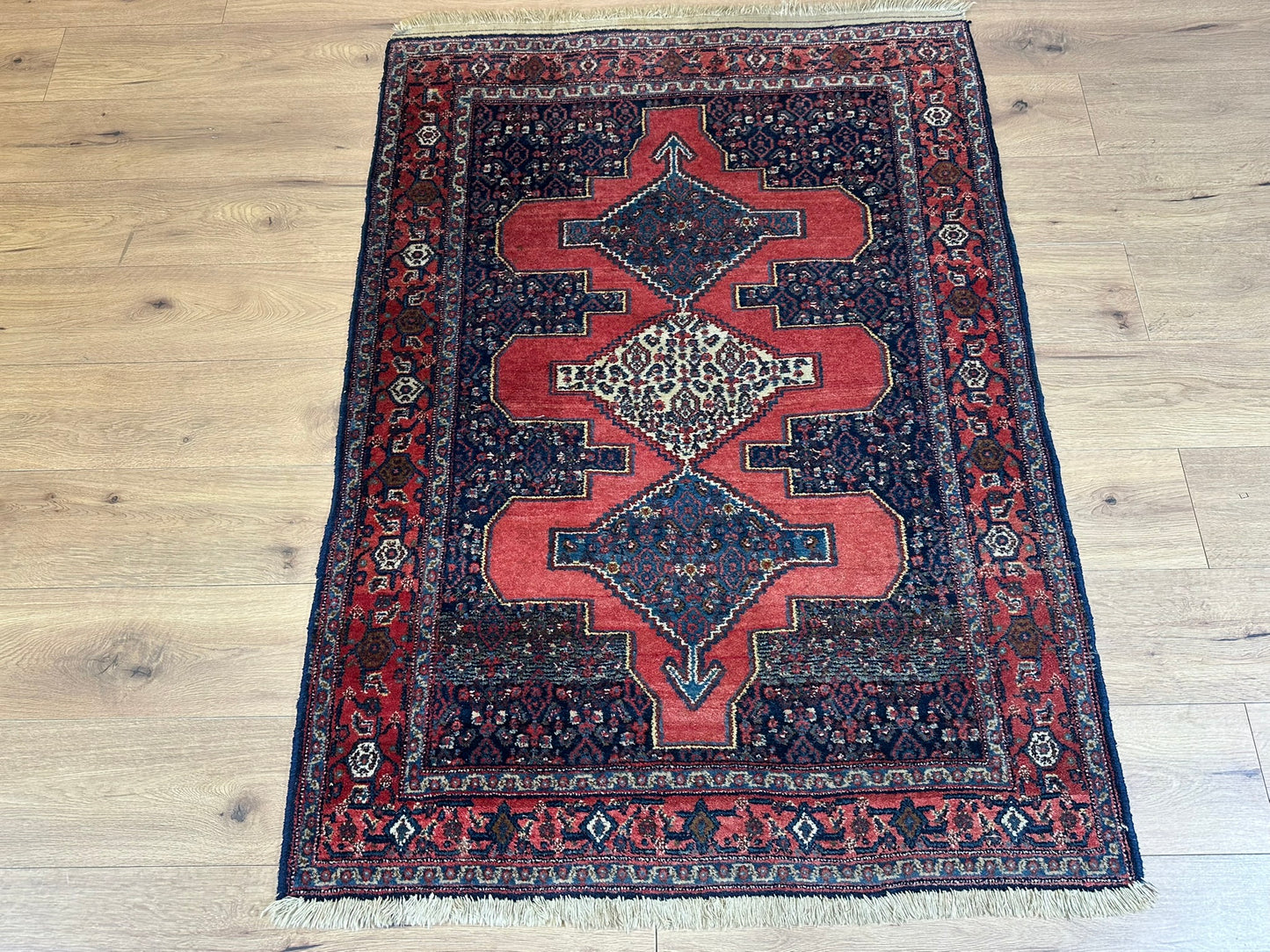 Orientteppich handgeknüpft Senneh Bidjar 158x112 cm