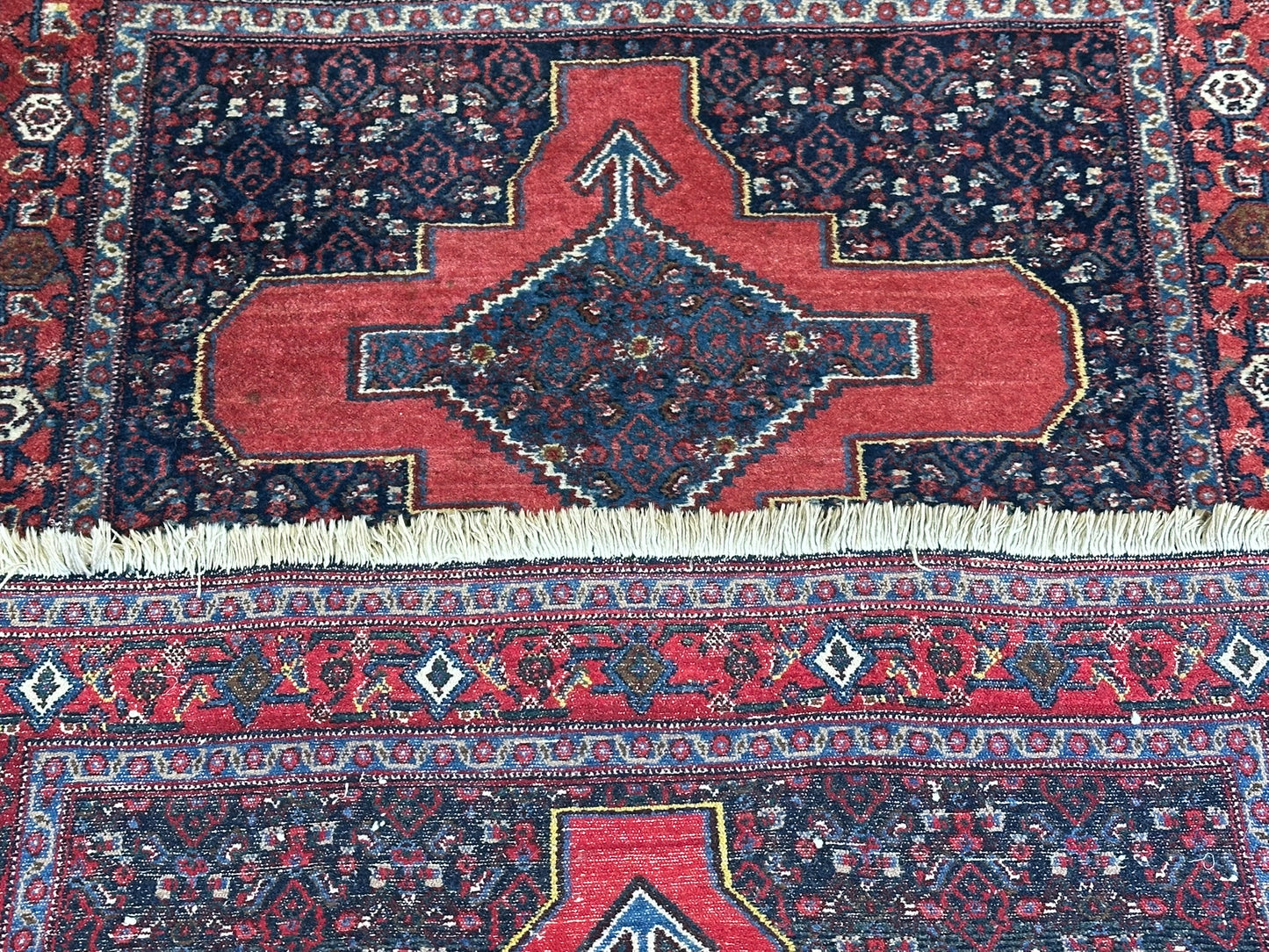 Orientteppich handgeknüpft Senneh Bidjar 158x112 cm