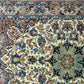 Orientteppich handgeknüpft Nain mit Seide 100x70 cm
