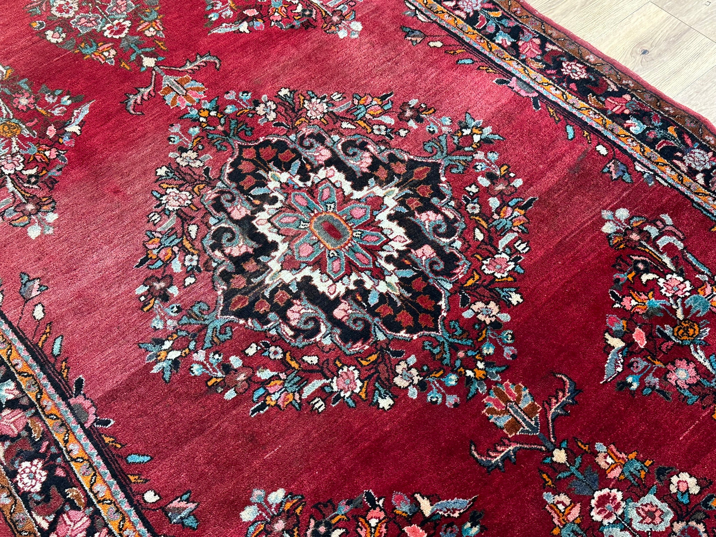 Orientteppich handgeknüpft Sarough Hamadan 224x130 cm