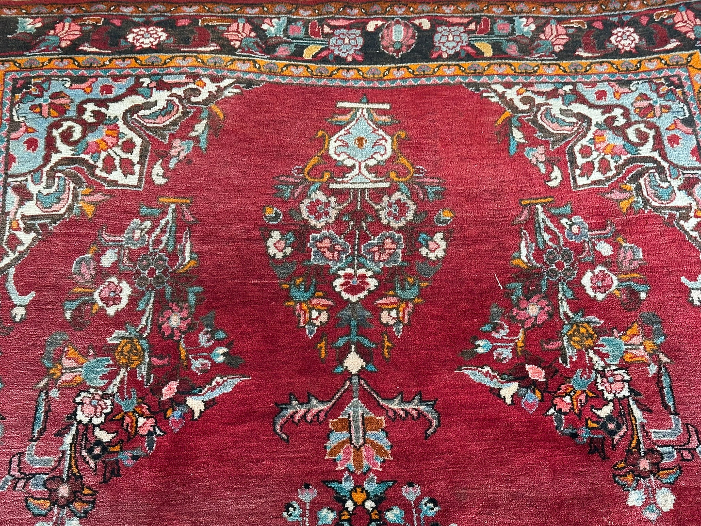 Orientteppich handgeknüpft Sarough Hamadan 224x130 cm