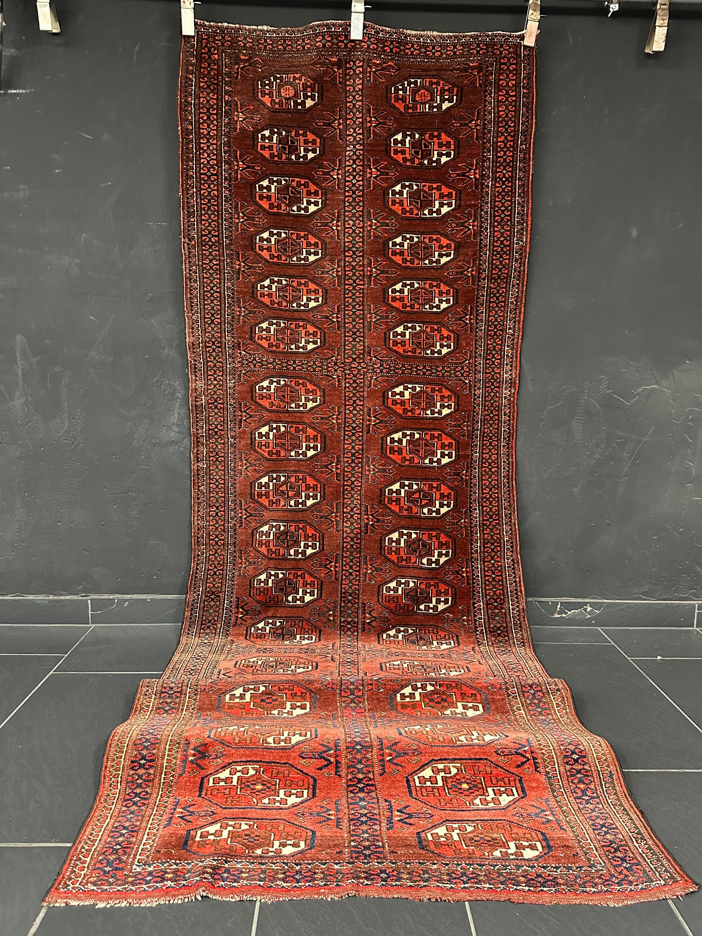 Antiker Handgeknüpfter Perser Orientteppich Jomut Buchara