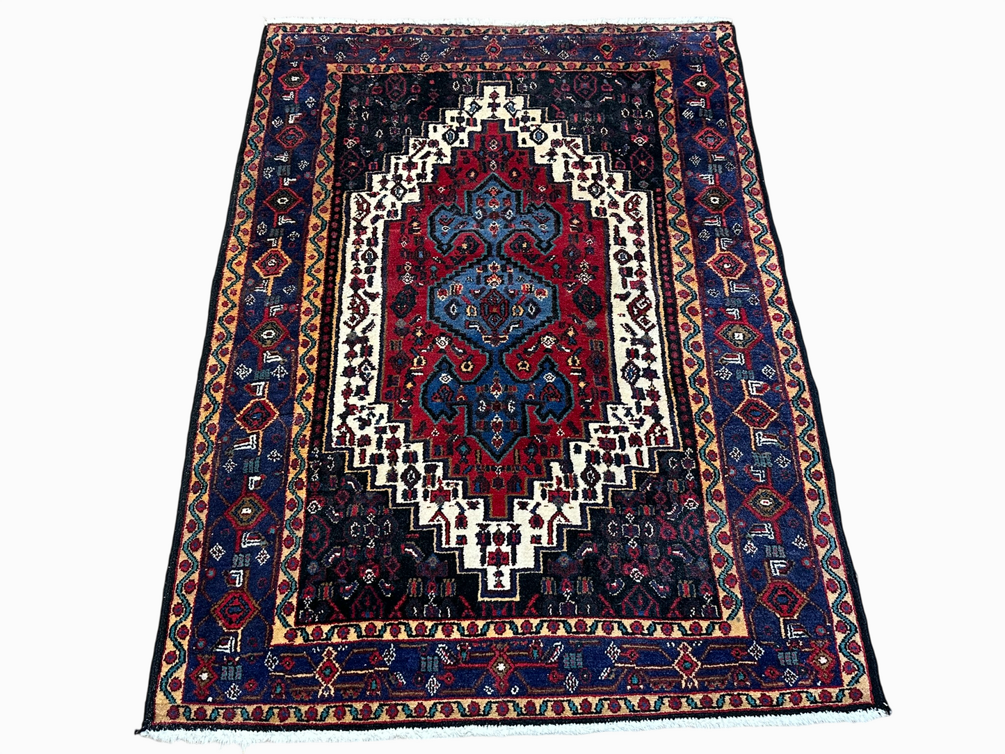 Orientteppich handgeknüpft Senneh Bidjar semi-antik 160x115 cm