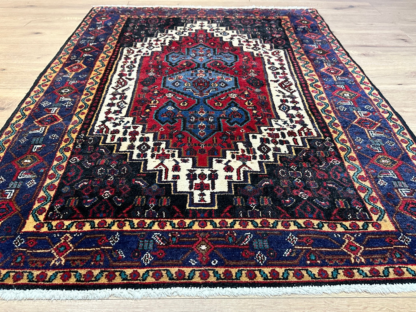 Orientteppich handgeknüpft Senneh Bidjar semi-antik 160x115 cm