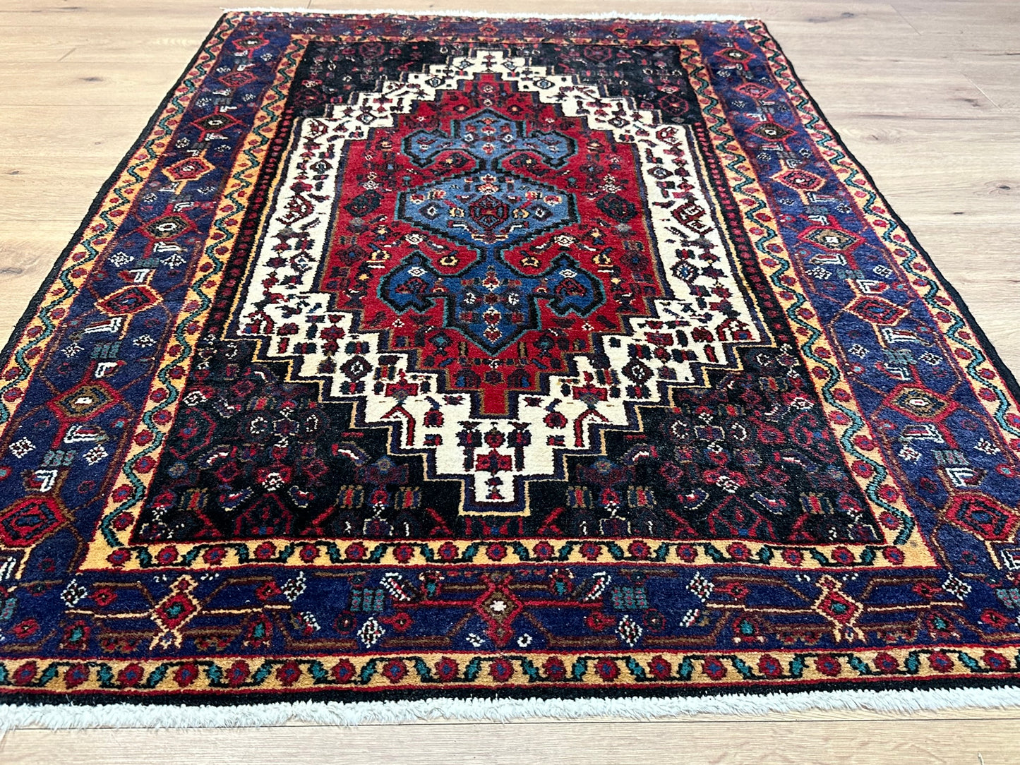 Orientteppich handgeknüpft Senneh Bidjar semi-antik 160x115 cm