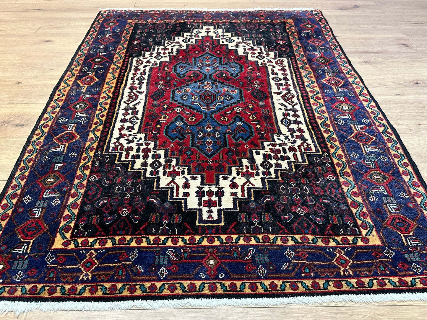 Orientteppich handgeknüpft Senneh Bidjar semi-antik 160x115 cm