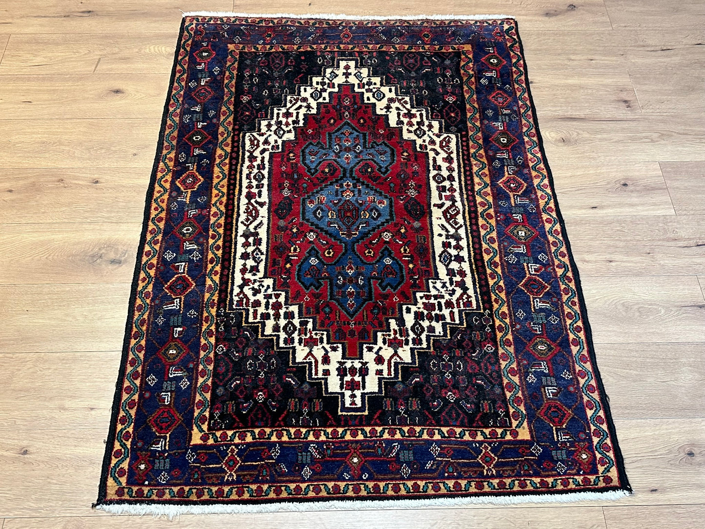 Orientteppich handgeknüpft Senneh Bidjar semi-antik 160x115 cm