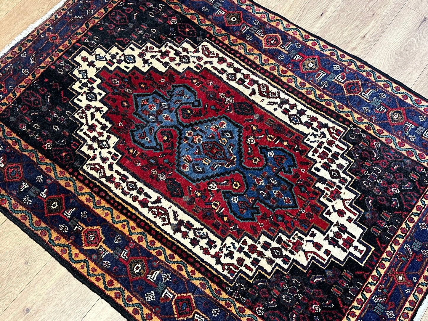 Orientteppich handgeknüpft Senneh Bidjar semi-antik 160x115 cm