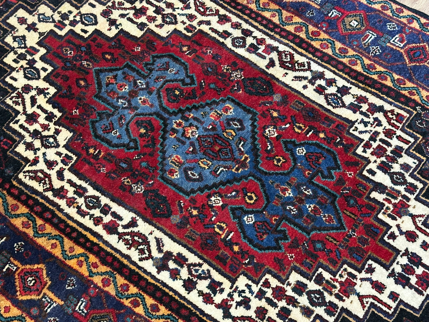 Orientteppich handgeknüpft Senneh Bidjar semi-antik 160x115 cm