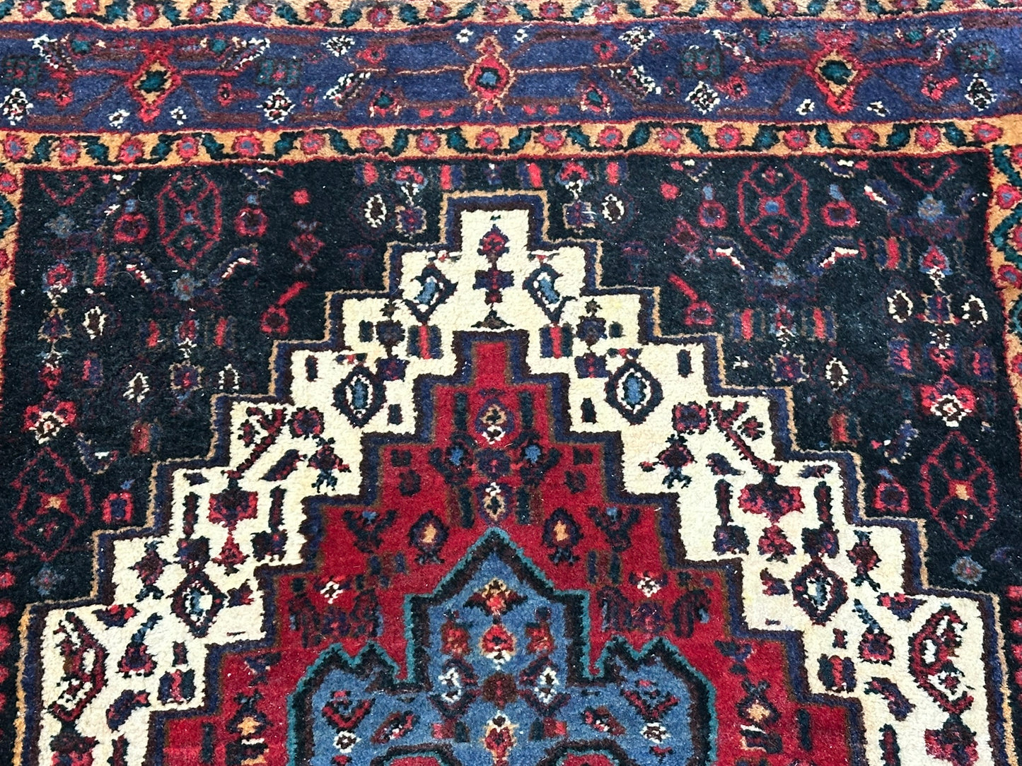 Orientteppich handgeknüpft Senneh Bidjar semi-antik 160x115 cm