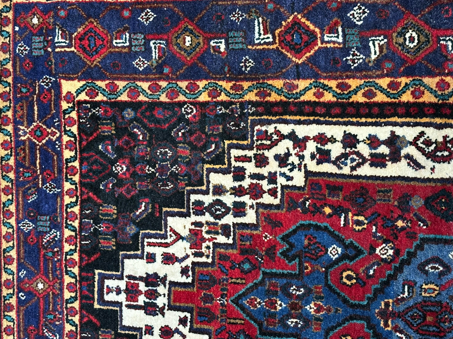 Orientteppich handgeknüpft Senneh Bidjar semi-antik 160x115 cm