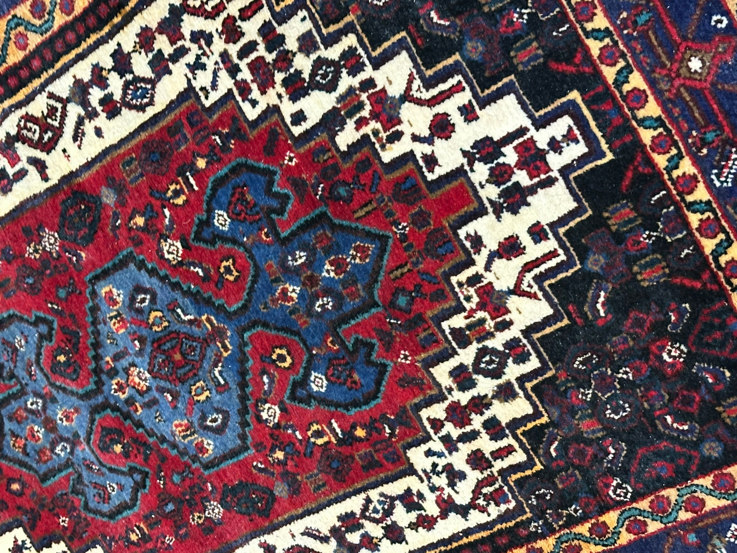 Orientteppich handgeknüpft Senneh Bidjar semi-antik 160x115 cm