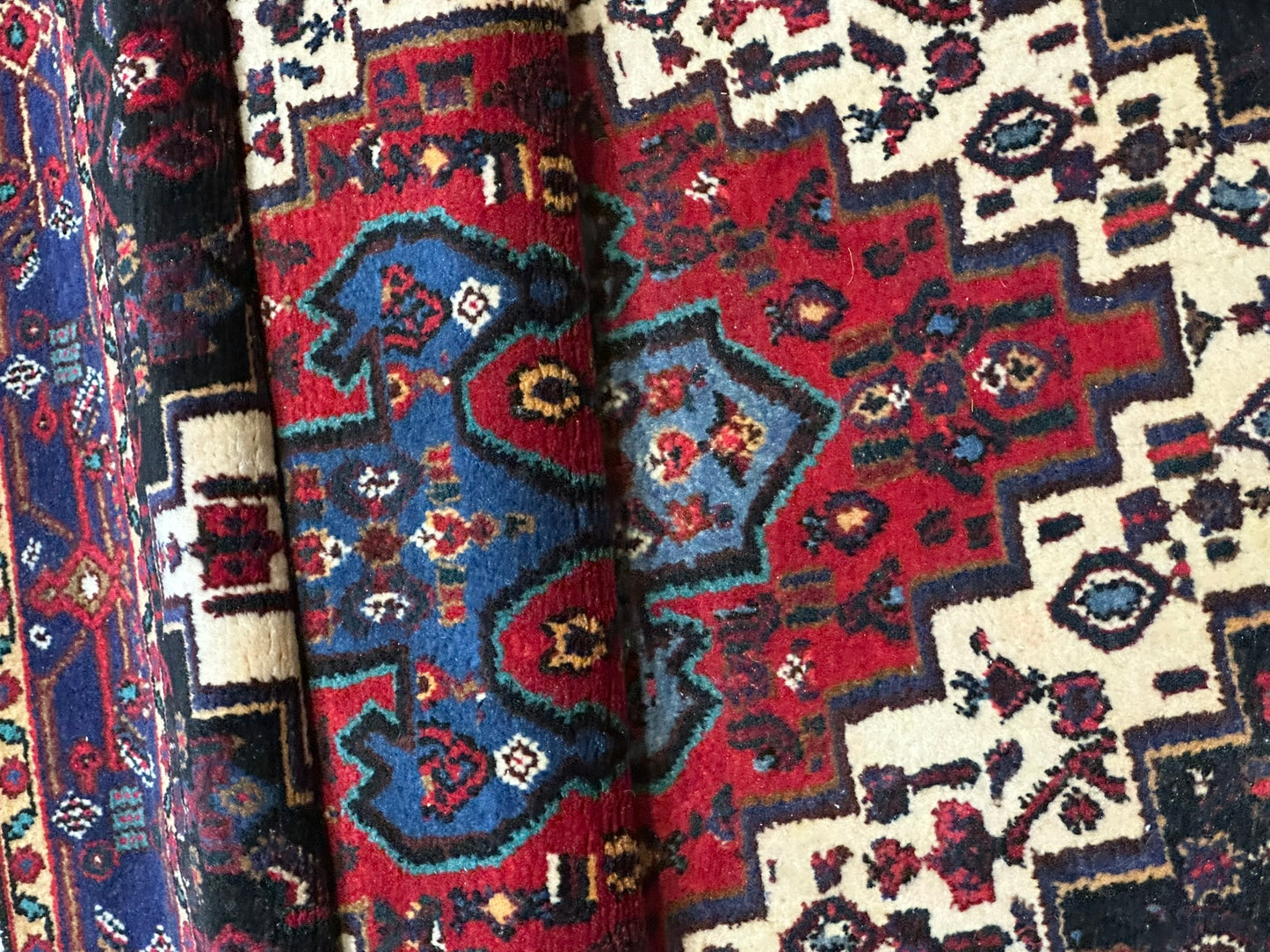 Orientteppich handgeknüpft Senneh Bidjar semi-antik 160x115 cm