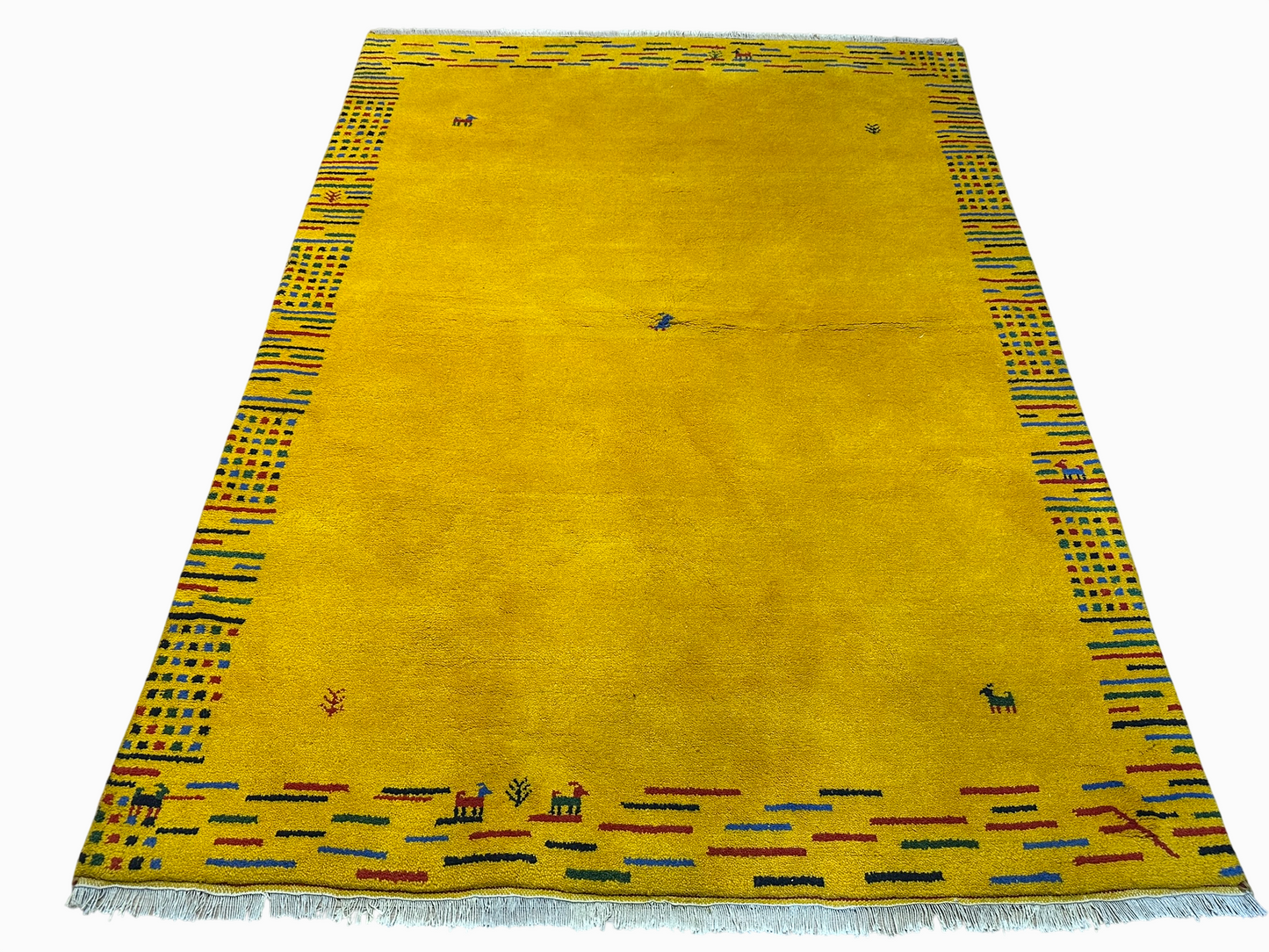 Orientteppich handgeknüpft Indian Gabbeh 235x170 cm