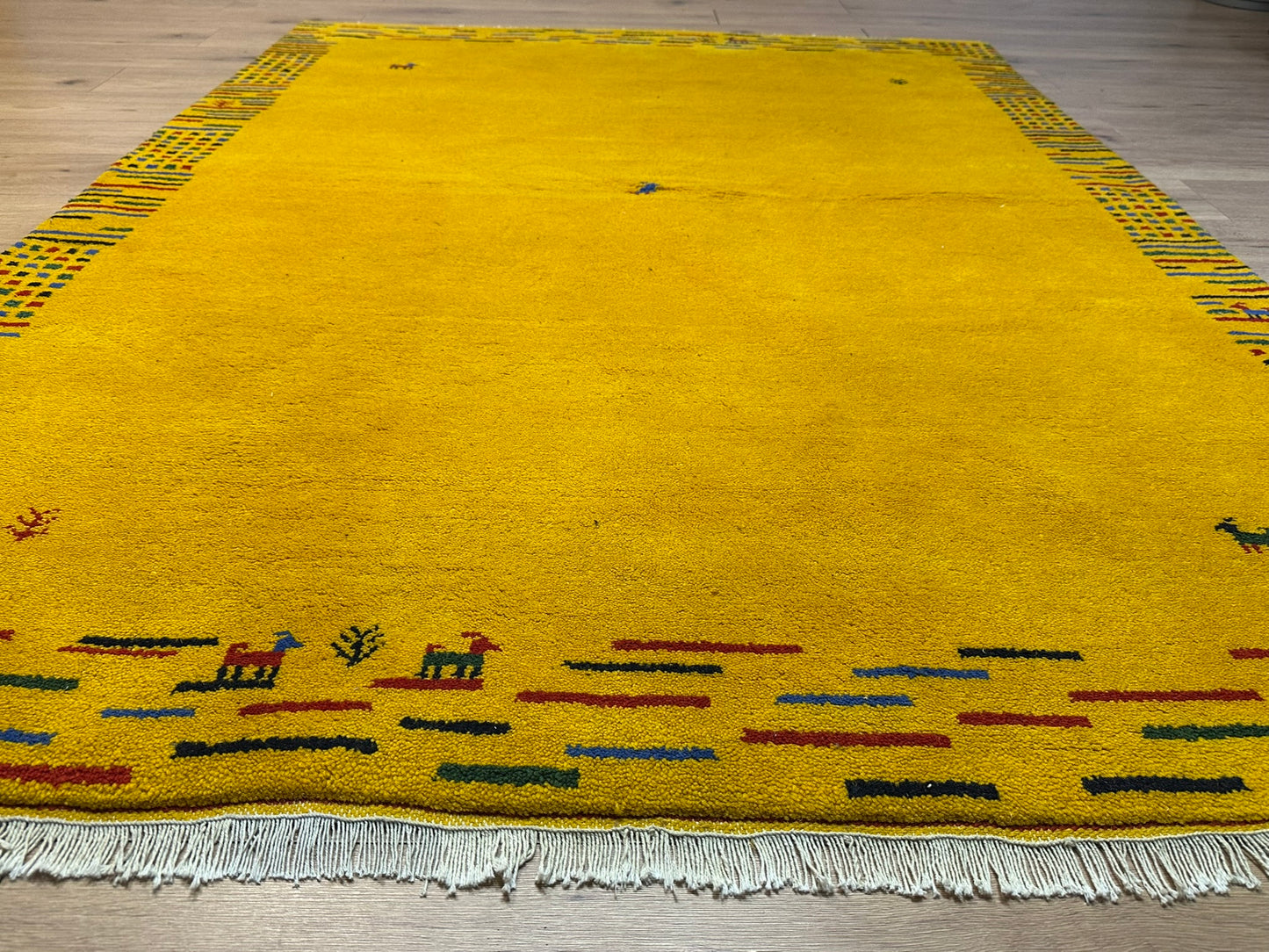 Orientteppich handgeknüpft Indian Gabbeh 235x170 cm