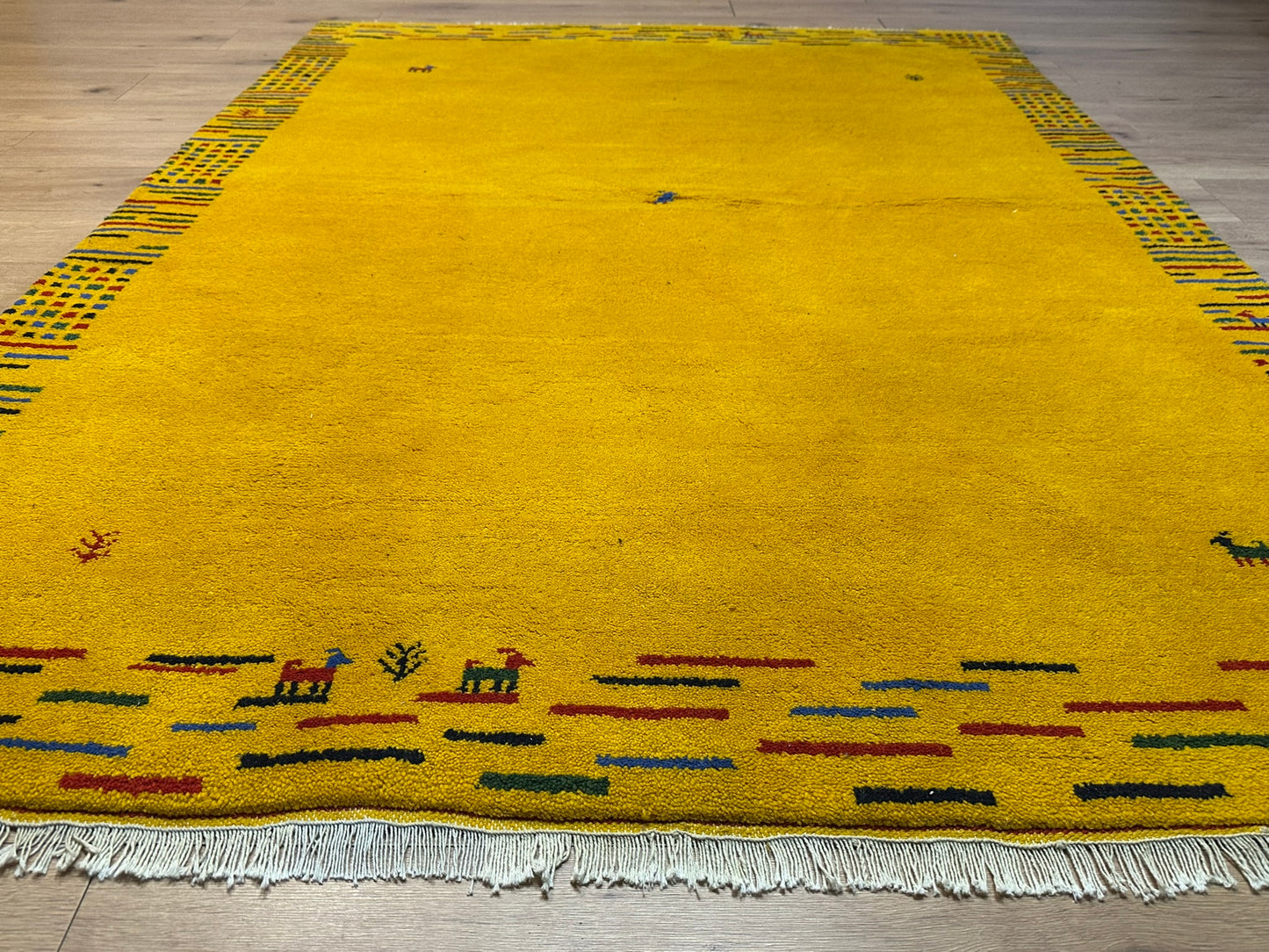 Orientteppich handgeknüpft Indian Gabbeh 235x170 cm