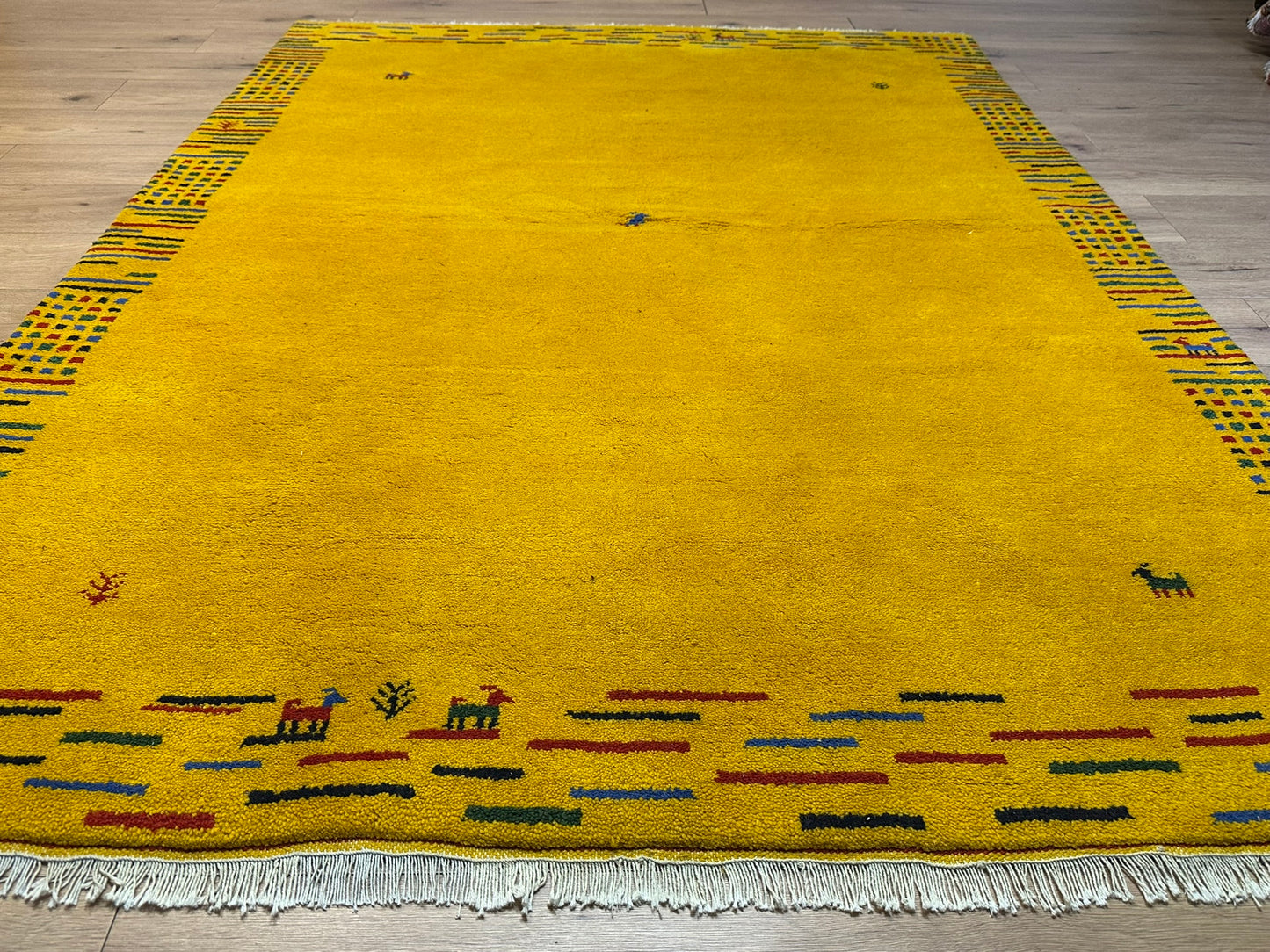 Orientteppich handgeknüpft Indian Gabbeh 235x170 cm
