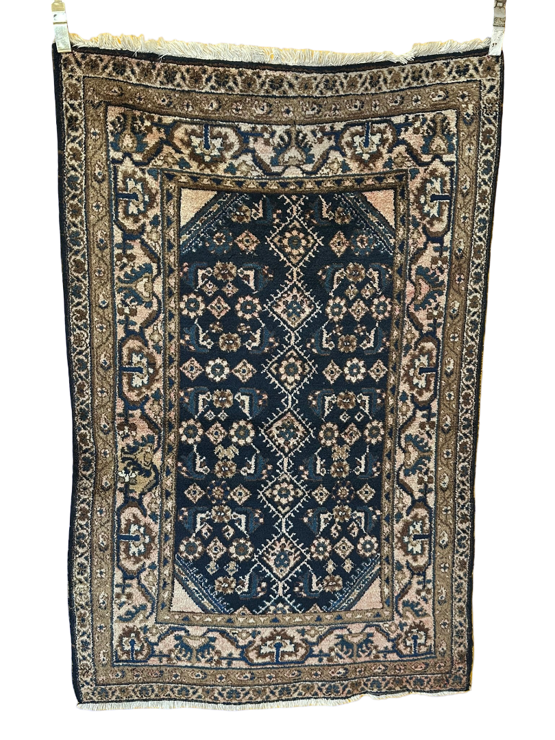 Antik Orientteppich handgeknüpft Malayer Naturfarben 165x105 cm