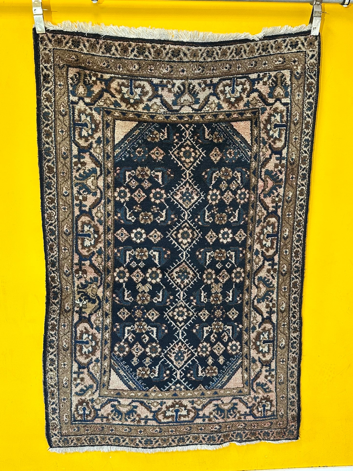 Antik Orientteppich handgeknüpft Malayer Naturfarben 165x105 cm