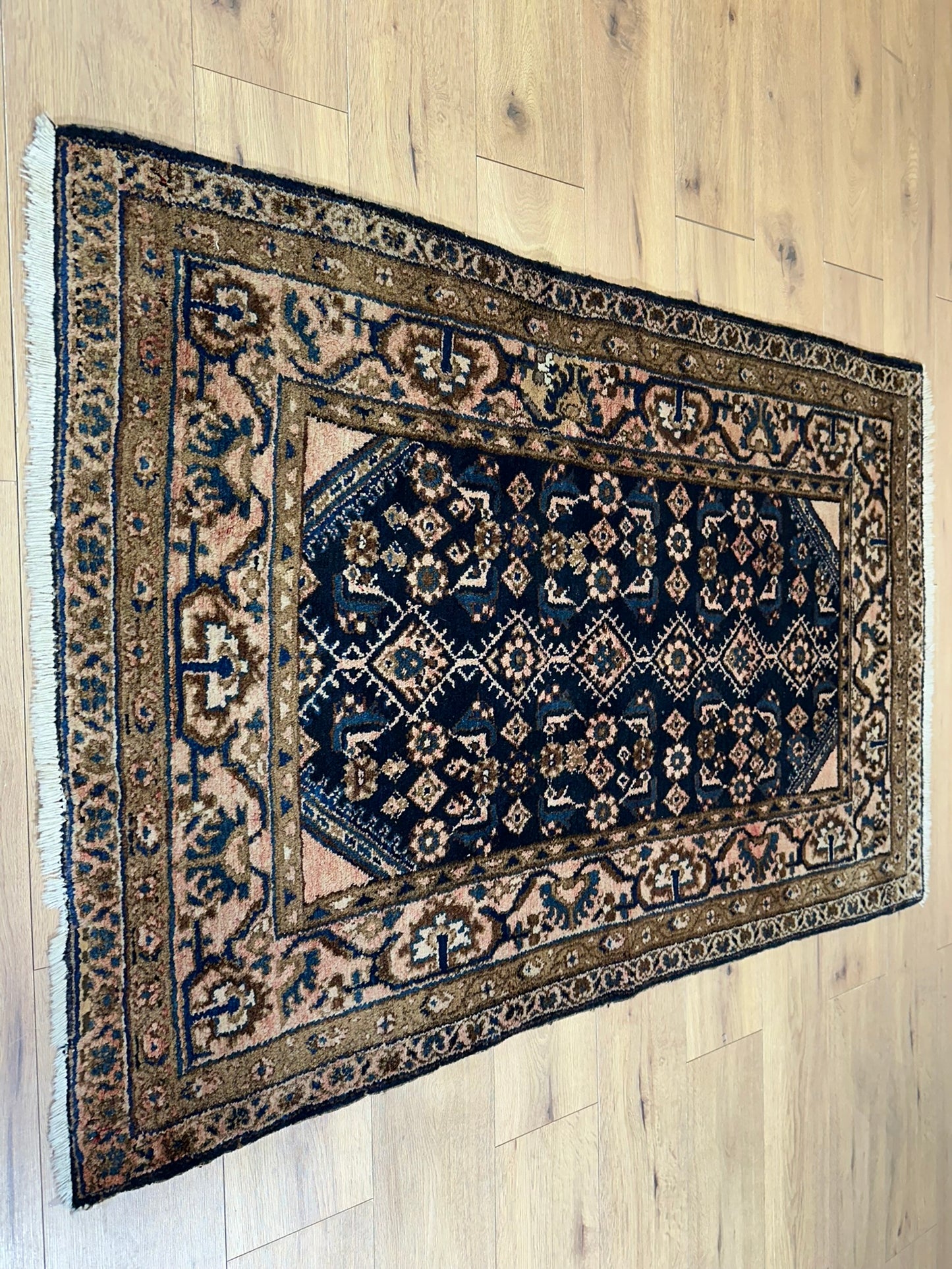 Antik Orientteppich handgeknüpft Malayer Naturfarben 165x105 cm