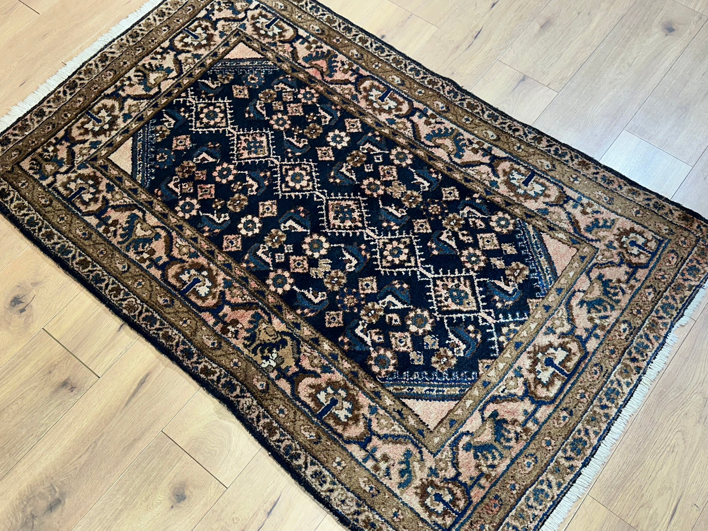 Antik Orientteppich handgeknüpft Malayer Naturfarben 165x105 cm